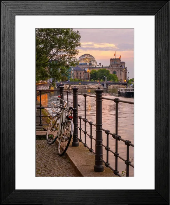 Framed Print : Reichstag, River Spree, Berlin, Germany Framed Print : Reichstag, River Spree, Berlin, Germany