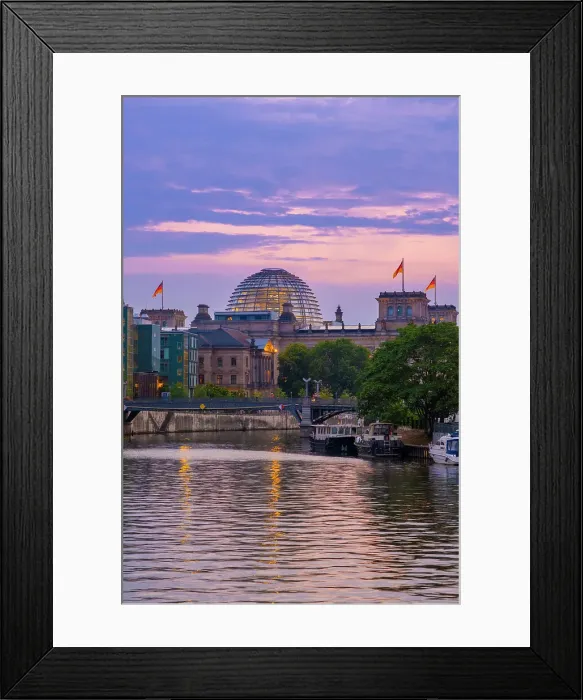 Framed Print : Reichstag, River Spree, Berlin, Germany