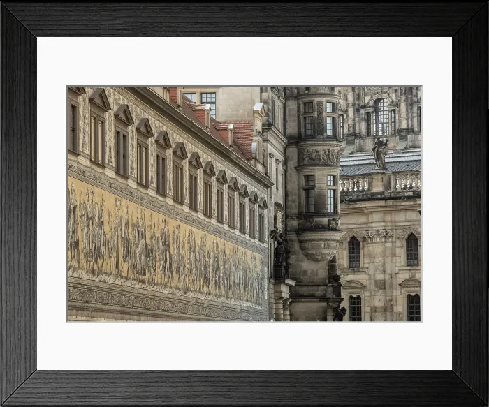 Framed Print : Furstenzug (Procession of Princes), Residenzschloss (Dresden Castle), Dresden, Saxony, Germany