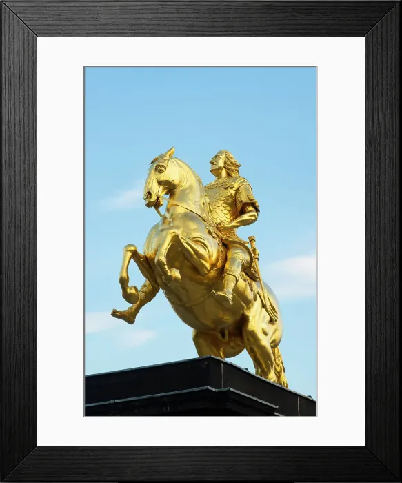 Framed Print : Golden Rider statue, Dresden, Saxony, Germany Framed Print : Golden Rider statue, Dresden, Saxony, Germany