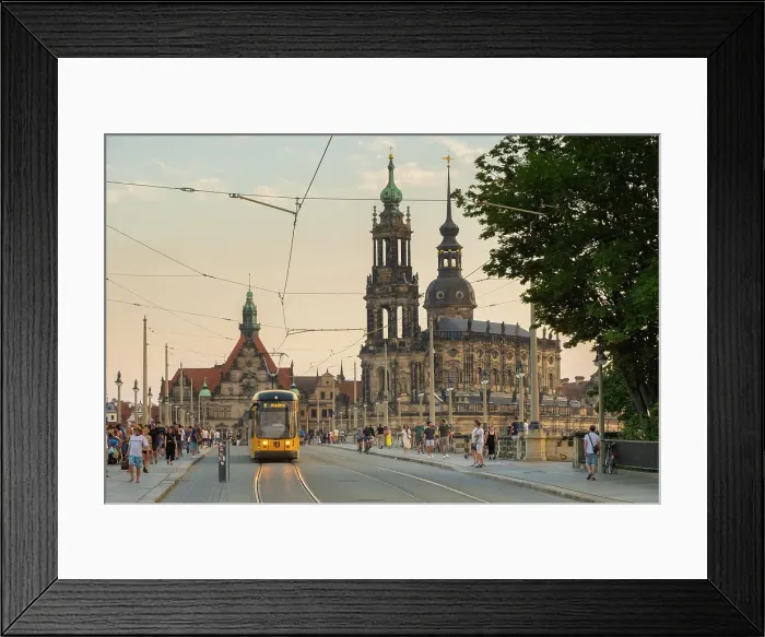 Framed Print : Augustus Bridge & Residenzschloss (Dresden Castle), Dresden, Saxony, Germany Framed Print : Augustus Bridge & Residenzschloss (Dresden Castle), Dresden, Saxony, Germany