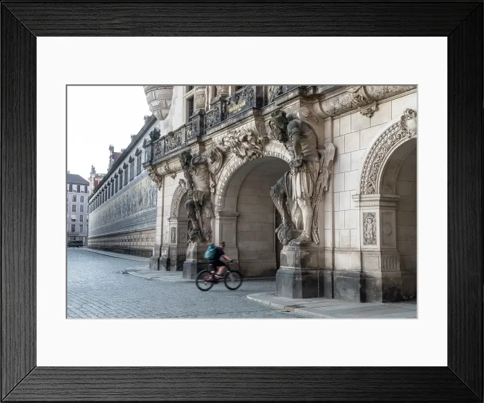 Framed Print : Georgentor (City Gate), Residenzschloss (Dresden Castle), Dresden, Saxony, Germany
