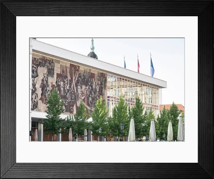 Framed Print : Communist propaganda mural on the Palace of Culture, Dresden, Saxony, Germany Framed Print : Communist propaganda mural on the Palace of Culture, Dresden, Saxony, Germany