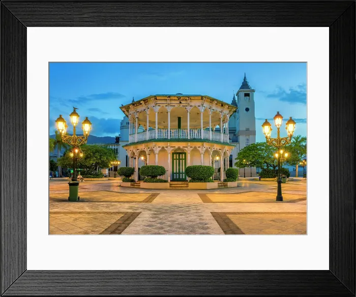 Framed Print : La Glorieta, Parque Central, Puerto Plata, Dominican Republic Framed Print : La Glorieta, Parque Central, Puerto Plata, Dominican Republic