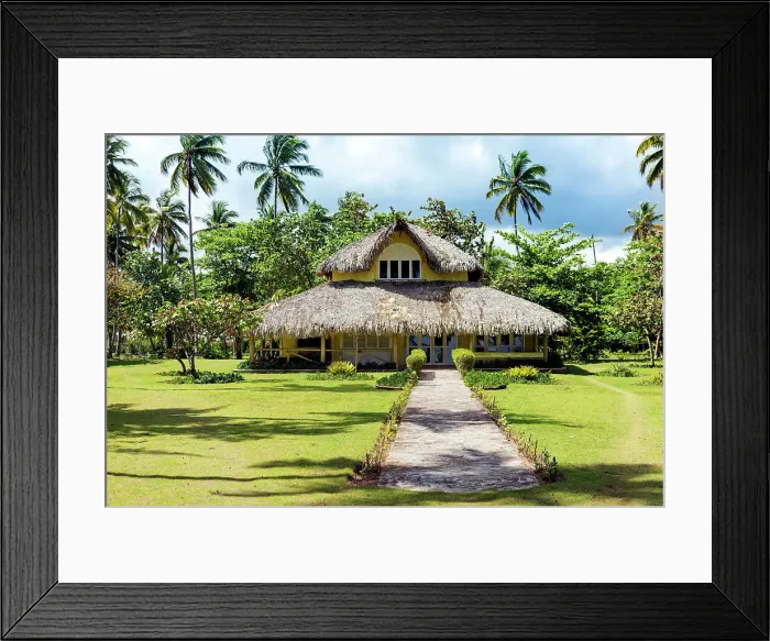 Framed Print : Las Terrenas, Beach Vacation Home at Playa Bonita, Dominican Republic Framed Print : Las Terrenas, Beach Vacation Home at Playa Bonita, Dominican Republic