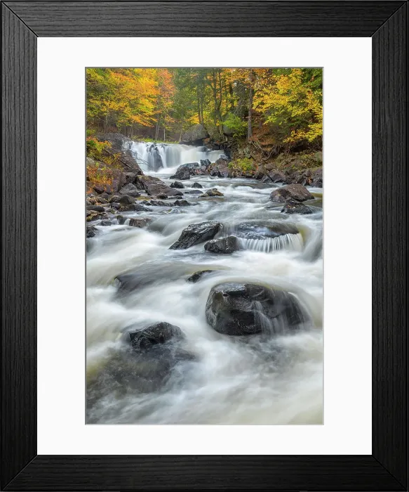 Framed Print : Autumn colour at Brook's Falls on the Magentawan River in the Almaguin Highlands near Emsdale, Ontario, Canada Framed Print : Autumn colour at Brook's Falls on the Magentawan River in the Almaguin Highlands near Emsdale, Ontario, Canada