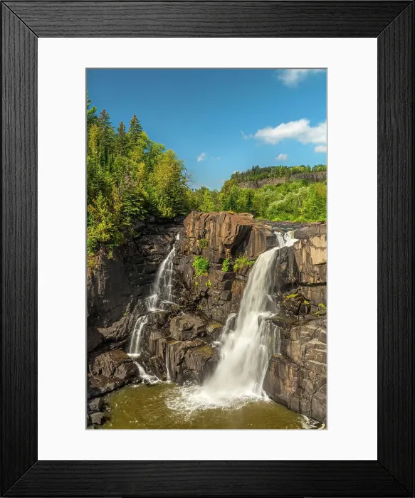 Framed Print : High Falls on the Pigeon River along the Canada and USA border with Ontario and Minnesota, Ontario, Canada Framed Print : High Falls on the Pigeon River along the Canada and USA border with Ontario and Minnesota, Ontario, Canada