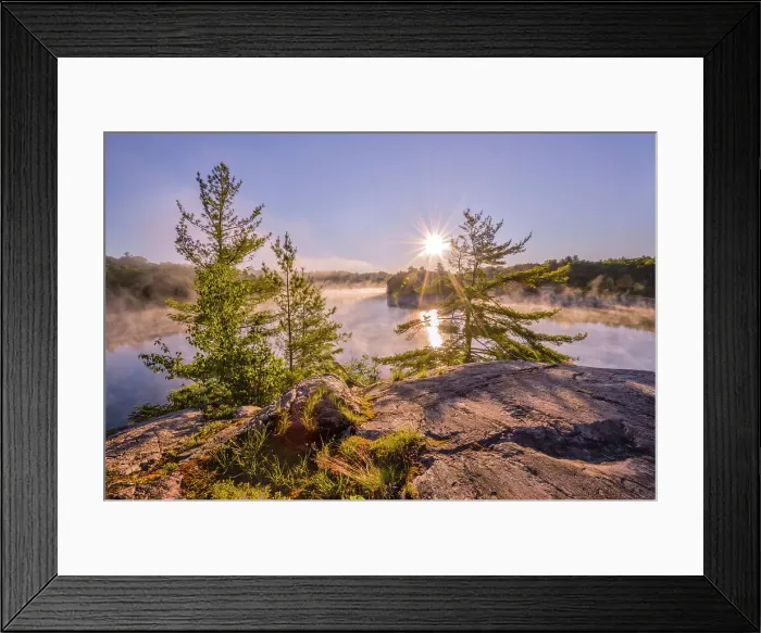 Framed Print : Daybreak at George Lake, Killarney Provincial Park, Ontario, Canada Framed Print : Daybreak at George Lake, Killarney Provincial Park, Ontario, Canada