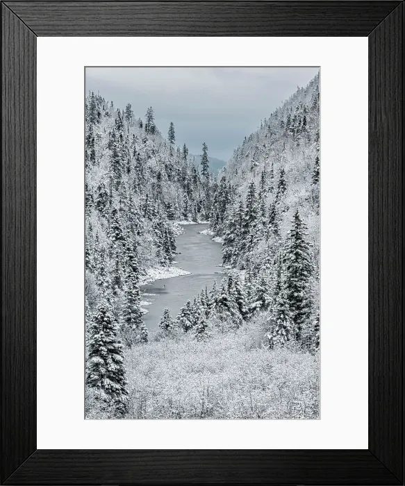 Framed Print : Snow covered gorge along Lake Superior's north shore near Schreiber, Ontario, Canada Framed Print : Snow covered gorge along Lake Superior's north shore near Schreiber, Ontario, Canada