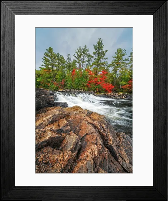 Framed Print : Autumn on the Petawawa River in Algonquin Provincial Park, Ontario, Canada