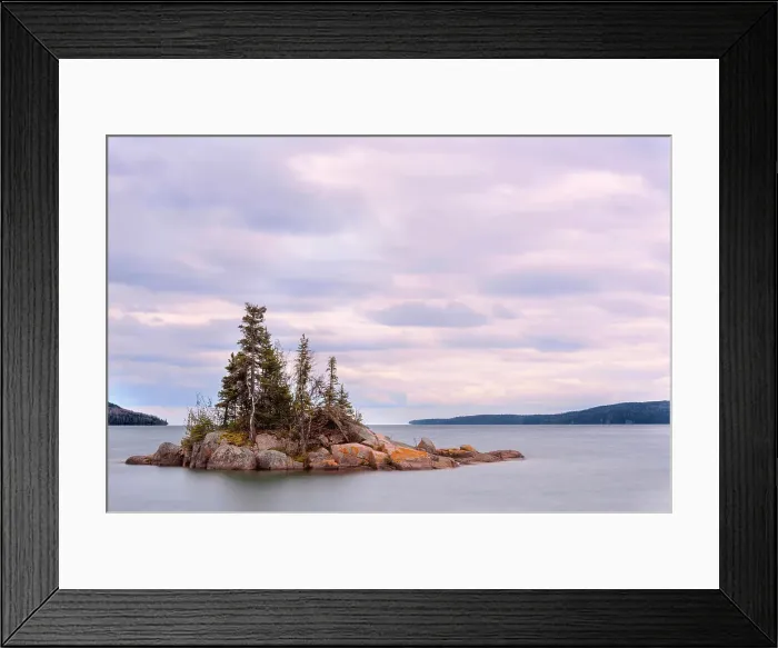 Framed Print : Iconic island in Lake Superior, Rossport, Ontario, CAnada Framed Print : Iconic island in Lake Superior, Rossport, Ontario, CAnada