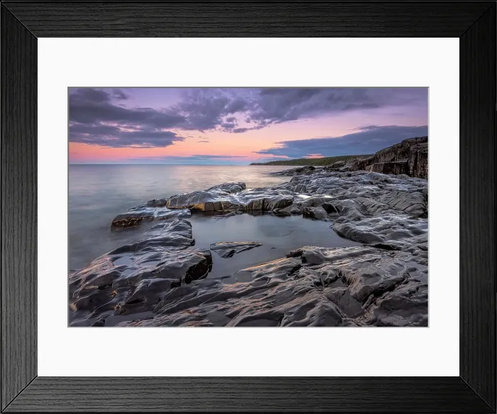 Framed Print : Lake Superior at daybreak, Ontario, Canada