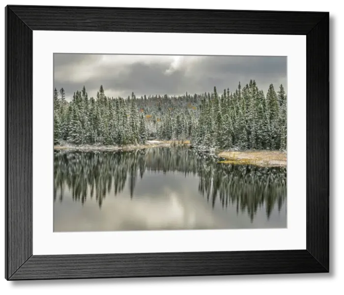 Framed Print : Early winter and pond in Lake Superior Provincial Park, Ontario, Canada Framed Print : Early winter and pond in Lake Superior Provincial Park, Ontario, Canada