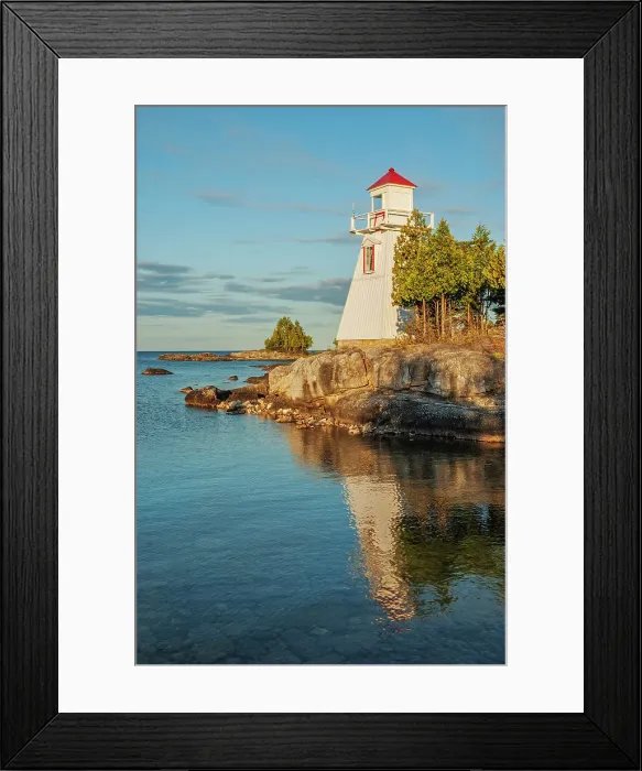 Framed Print : South Baymouth Lighthouse on Manitoulin Island in Lake Huron, Ontario, Canada Framed Print : South Baymouth Lighthouse on Manitoulin Island in Lake Huron, Ontario, Canada