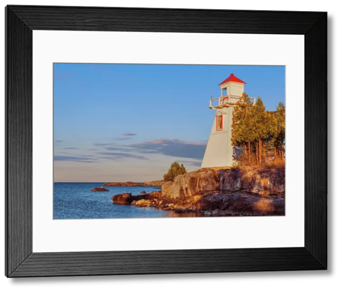 Framed Print : South Baymouth Lighthouse on Manitoulin Island in Lake Huron, Ontario, Canada Framed Print : South Baymouth Lighthouse on Manitoulin Island in Lake Huron, Ontario, Canada