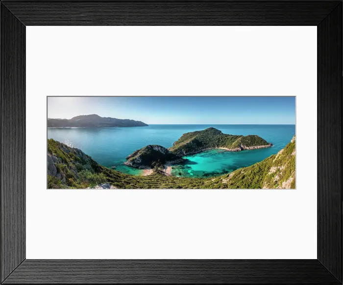 Framed Print : Porto Timoni beach, Corfu Island, Ionian Islands, Ionian Sea, Greece