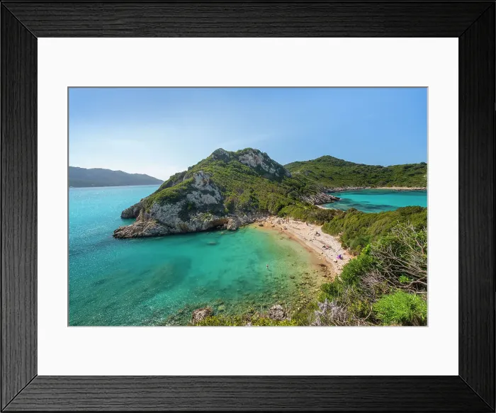 Framed Print : Porto Timoni beach, Corfu Island, Ionian Islands, Ionian Sea, Greece Framed Print : Porto Timoni beach, Corfu Island, Ionian Islands, Ionian Sea, Greece