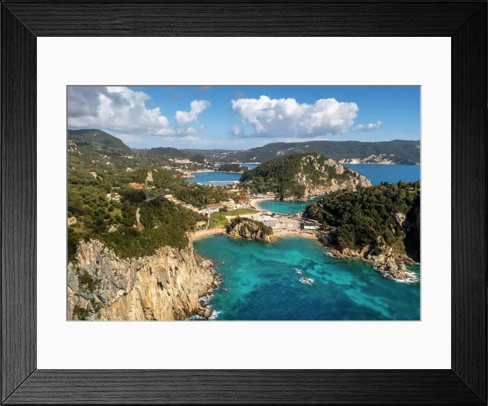 Framed Print : Bay of Paleokastritsa, Corfu Island, Ionian Islands, Greece Framed Print : Bay of Paleokastritsa, Corfu Island, Ionian Islands, Greece