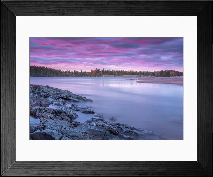 Framed Print : Daybreak on the Michipicoten River near Wawa, Ontario, Canada Framed Print : Daybreak on the Michipicoten River near Wawa, Ontario, Canada