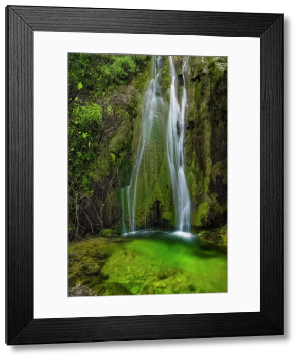 Framed Print : Nymfes Waterfall, Corfu Island, Ionian Islands, Ionian Sea, Greece Framed Print : Nymfes Waterfall, Corfu Island, Ionian Islands, Ionian Sea, Greece