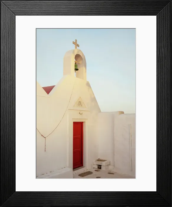Framed Print : Exterior of Orthodox Church, Mykonos, Greece, Europe Framed Print : Exterior of Orthodox Church, Mykonos, Greece, Europe