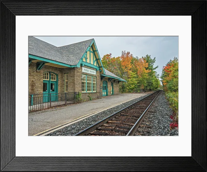Framed Print : Abandoned Train Station, Parry Sound, Ontario Framed Print : Abandoned Train Station, Parry Sound, Ontario