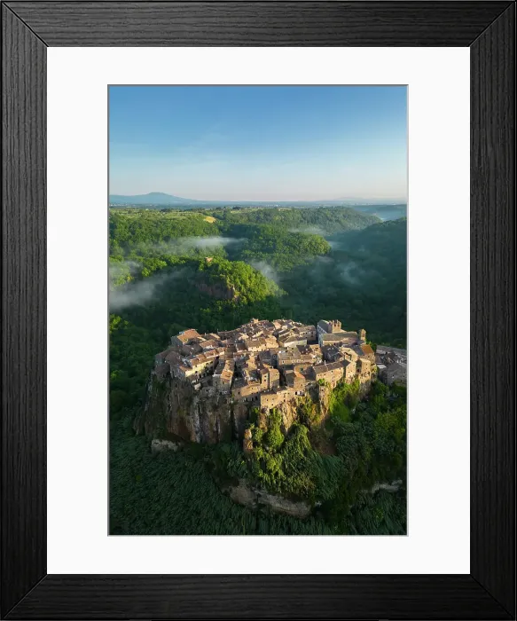 Framed Print : The small town of Calcata Vecchia at sunrise. Calcata, Viterbo district, Lazio, Italy, Europe Framed Print : The small town of Calcata Vecchia at sunrise. Calcata, Viterbo district, Lazio, Italy, Europe