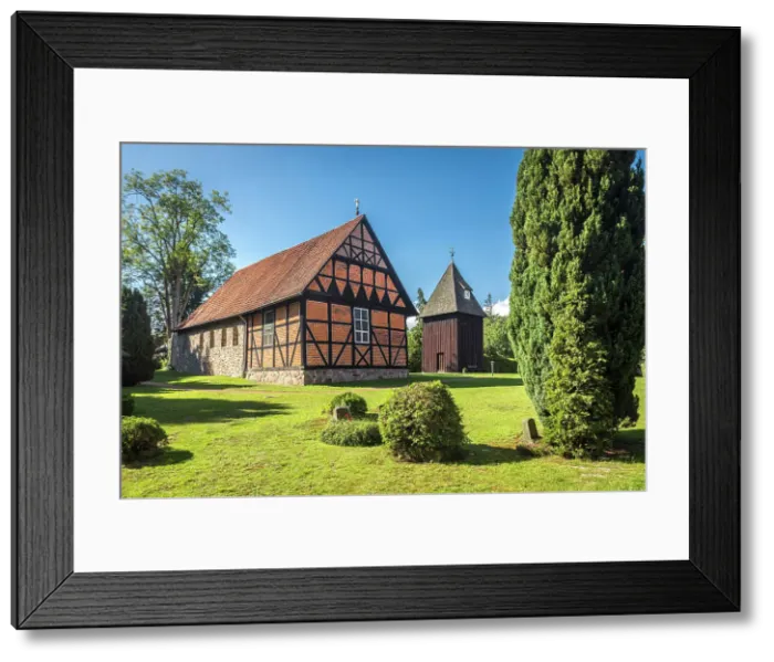 Framed Print : St. Stephanus Church in the village of Egestorf, Luneburg Heath, Lower Saxony, Germany Framed Print : St. Stephanus Church in the village of Egestorf, Luneburg Heath, Lower Saxony, Germany