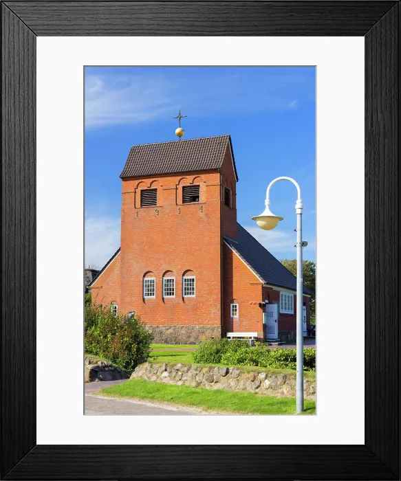 Framed Print : Frisian Church (Friesenkapelle), Wenningstedt, Sylt, Schleswig Holstein, Germany Framed Print : Frisian Church (Friesenkapelle), Wenningstedt, Sylt, Schleswig Holstein, Germany