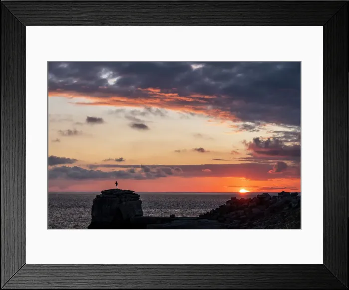 Framed Print : Pulpit Rock, Portland Bill at sunset, Dorset, England, UK Framed Print : Pulpit Rock, Portland Bill at sunset, Dorset, England, UK