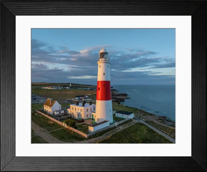 Framed Print : Portland Bill at sunset, Dorset, England, UK Framed Print : Portland Bill at sunset, Dorset, England, UK
