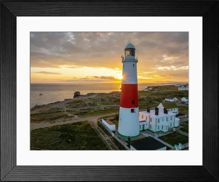 Framed Print : Portland Bill at sunset, Dorset, England, UK Framed Print : Portland Bill at sunset, Dorset, England, UK