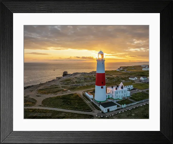 Framed Print : Portland Bill at sunset, Dorset, England, UK Framed Print : Portland Bill at sunset, Dorset, England, UK