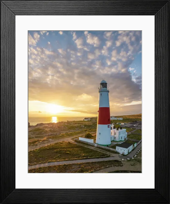 Framed Print : Portland Bill at sunset, Dorset, England, UK Framed Print : Portland Bill at sunset, Dorset, England, UK