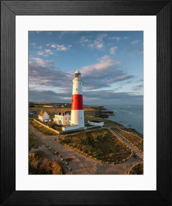 Framed Print : Portland Bill at sunset, Dorset, England, UK Framed Print : Portland Bill at sunset, Dorset, England, UK