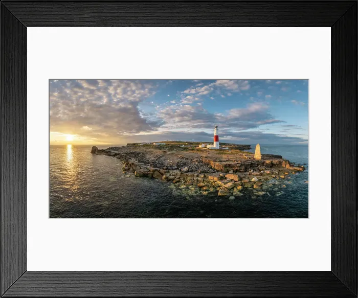 Framed Print : Portland Bill at sunset, Dorset, England, UK Framed Print : Portland Bill at sunset, Dorset, England, UK