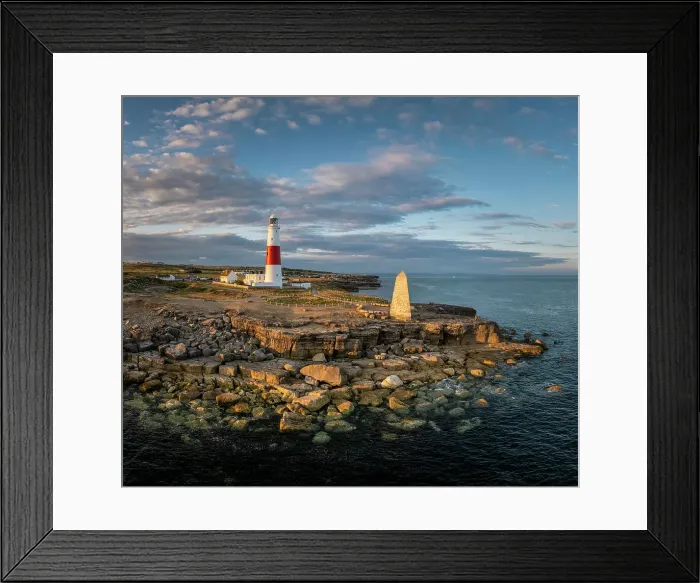 Framed Print : Portland Bill at sunset, Dorset, England, UK Framed Print : Portland Bill at sunset, Dorset, England, UK