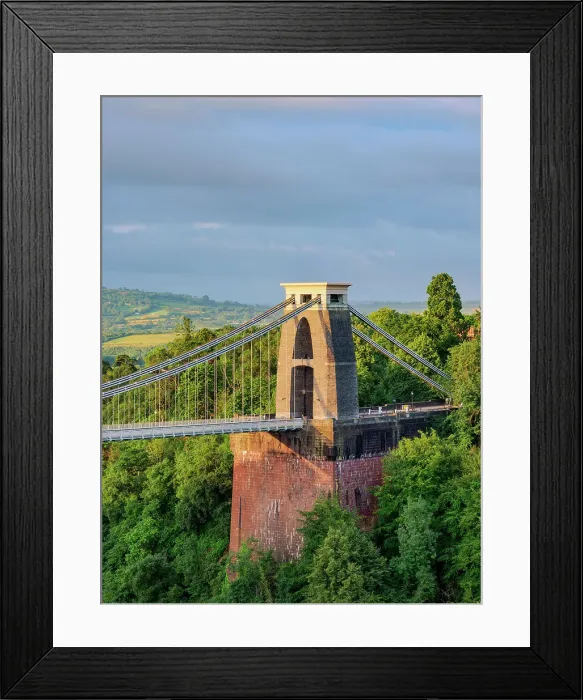 Framed Print : Clifton Suspension Bridge at sunrise, Bristol, England, United Kingdom Framed Print : Clifton Suspension Bridge at sunrise, Bristol, England, United Kingdom