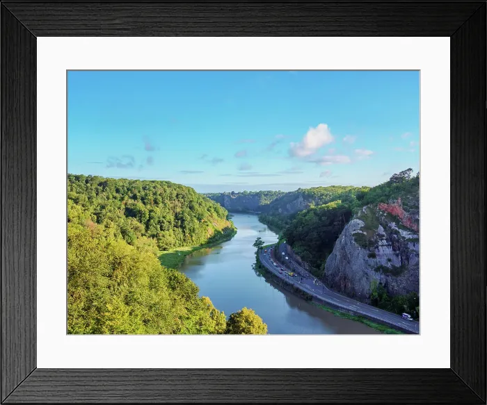Framed Print : Avon Gorge, elevated view, Bristol, England, United Kingdom Framed Print : Avon Gorge, elevated view, Bristol, England, United Kingdom