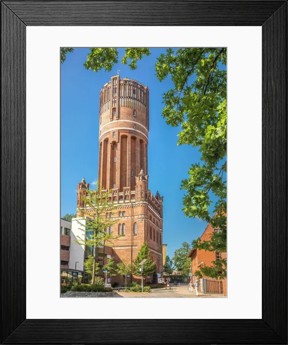 Framed Print : Water tower in the old town, Luneburg, Lower Saxony, Germany Framed Print : Water tower in the old town, Luneburg, Lower Saxony, Germany