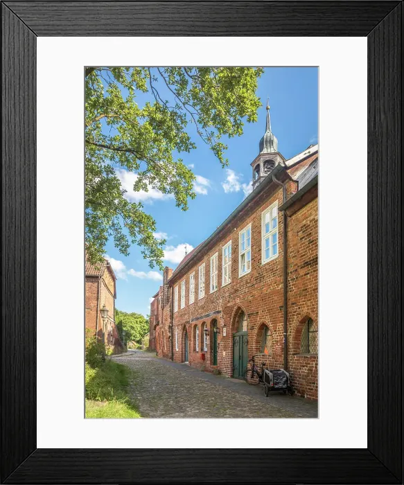 Framed Print : Lune Monastery with St. Bartholomaei Monastery Church, Luneburg, Lower Saxony, Germany Framed Print : Lune Monastery with St. Bartholomaei Monastery Church, Luneburg, Lower Saxony, Germany