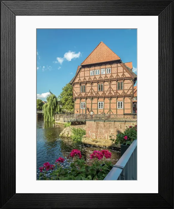 Framed Print : Historic Luner Mill on the Ilmenau, Luneburg, Lower Saxony, Germany Framed Print : Historic Luner Mill on the Ilmenau, Luneburg, Lower Saxony, Germany
