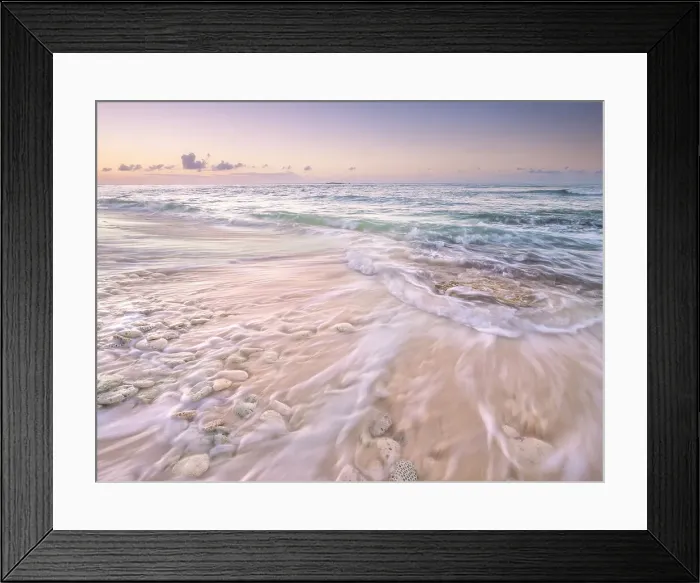 Framed Print : Daybreak on the Caribbean Sea at Consuelos Beach on Grand Cayman, Cayman Islands, British West Indies Framed Print : Daybreak on the Caribbean Sea at Consuelos Beach on Grand Cayman, Cayman Islands, British West Indies