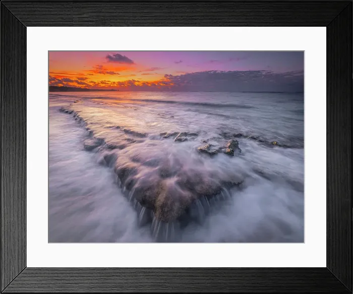 Framed Print : Sunrise on the Caribbean Sea at Spotts Beach on Grand Cayman, Cayman Islands, British West Indies Framed Print : Sunrise on the Caribbean Sea at Spotts Beach on Grand Cayman, Cayman Islands, British West Indies
