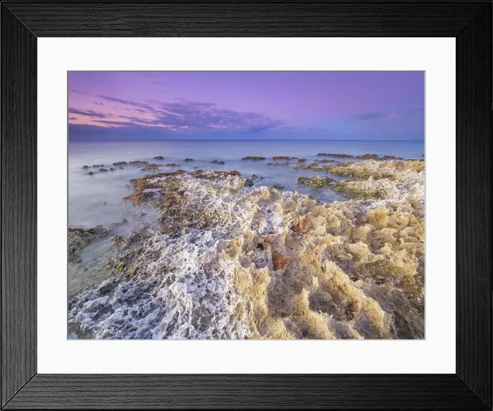 Framed Print : Daybreak on the Caribbean Sea along the rugged ironshore of Grand Cayman in the Cayman Islands, British West Indies Framed Print : Daybreak on the Caribbean Sea along the rugged ironshore of Grand Cayman in the Cayman Islands, British West Indies