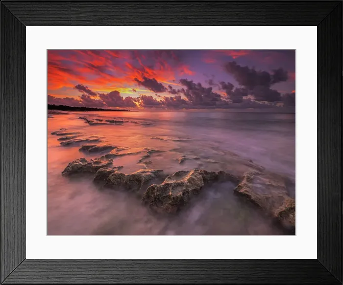 Framed Print : Sunrise on the Caribbean Sea at Spotts Beach on Grand Cayman, Cayman Islands, British West Indies Framed Print : Sunrise on the Caribbean Sea at Spotts Beach on Grand Cayman, Cayman Islands, British West Indies