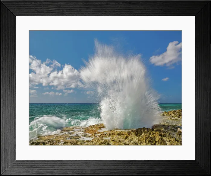 Framed Print : Blowholes, Grand Cayman, Cayman Islands, British West Indies Framed Print : Blowholes, Grand Cayman, Cayman Islands, British West Indies