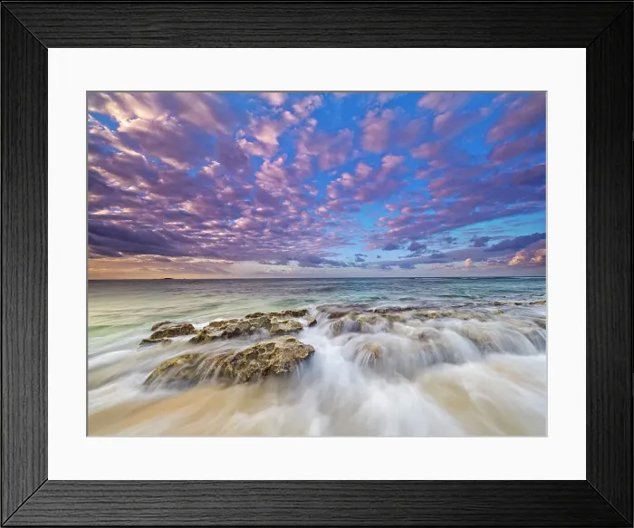 Framed Print : Sunset on the Caribbean Sea at Consuelos Beach on Grand Cayman, Cayman Islands, British West Indies Framed Print : Sunset on the Caribbean Sea at Consuelos Beach on Grand Cayman, Cayman Islands, British West Indies