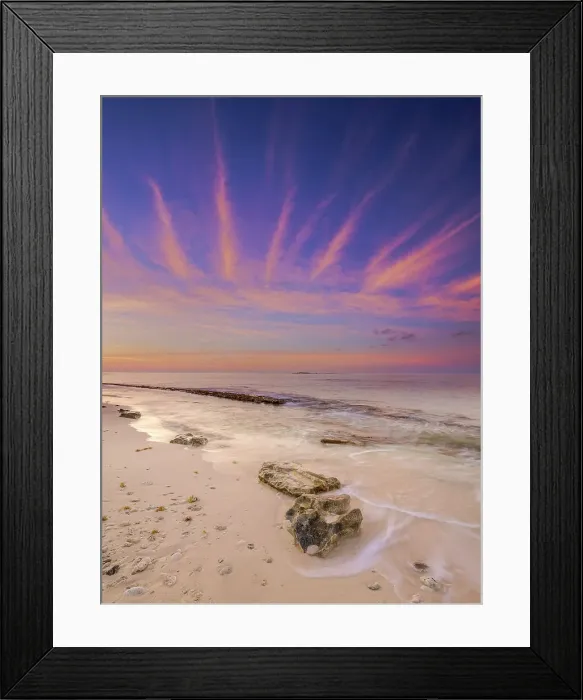 Framed Print : Daybreak on the Caribbean Sea at Consuelo's Beach on Grand Cayman, Cayman Islands, BWI Framed Print : Daybreak on the Caribbean Sea at Consuelo's Beach on Grand Cayman, Cayman Islands, BWI