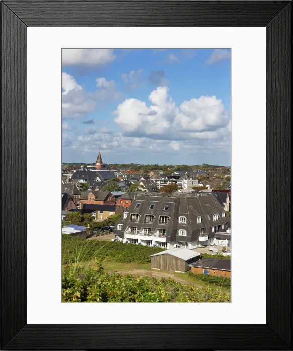 Framed Print : View over Westerland, Sylt, Schleswig Holstein, Germany Framed Print : View over Westerland, Sylt, Schleswig Holstein, Germany